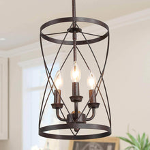 Alifeiba 3-Light Mini Bronze Farmhouse Pendant Light Fixtures