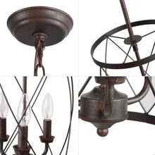 Alifeiba 3-Light Mini Bronze Farmhouse Pendant Light Fixtures