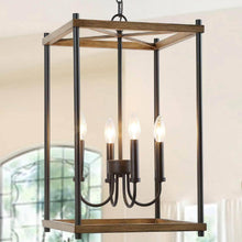 Omayanizeny 4-Light Mini Wood Chandelier