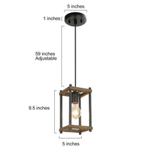 Omayanizeny 1-Light Mini Wood Chandelier