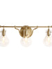 Phosphenes 3-Light Gold Vanity Light