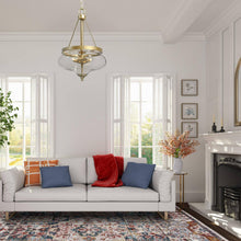 Tethysia 3-Light Glass Chandeliers