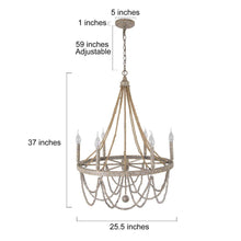 Erlinduel 6-Light Medium White Chandelier