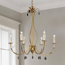 Zirndorfer 6-Light Medium Gold Crystal Chandelier