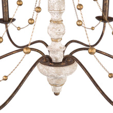 Defmogind 6-Light 31" French Country White Chandelier, Candlestick