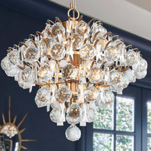 Limerence 3-Light Small Gold Crystal Chandelier