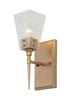 Dendrophylax 1-Light Modern Gold Seeded Glass Indoor Wall Sconce