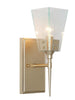 Dendrophylax 1-Light Modern Gold Seeded Glass Indoor Wall Sconce