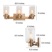 Joaquina 3-Light Gold Vanity Light