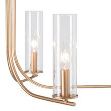 Velocitimus 6-Light Oversized Gold Chandelier