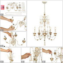 Trullinger 5-Light Small White Chandelier