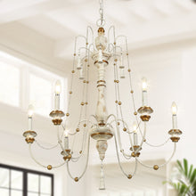 Trullinger 6-Light Large Wood Chandelier