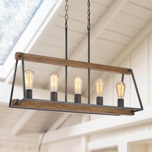 Musleisynin 5-Light Large Wood Chandelier