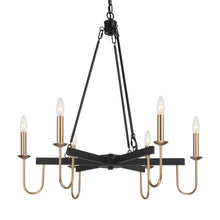 Deborah 6-Light Large Black Chandelier