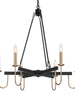 Deborah 6-Light Large Black Chandelier