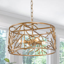 Honjozoing 4-Light Small Gold Chandelier