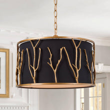 Honjozoing 4-Light Small Black Chandelier