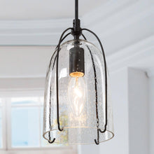 Eritrichium 1-Light Mini Black Modern Pendant Light Fixtures