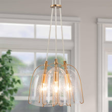 Eritrichium 3-Light Mini Gold Modern Pendant Light Fixtures