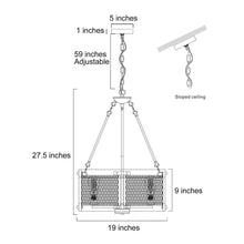 Aerissera 5-Light Small Wood Chandelier