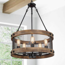 Aerissera 5-Light Small Wood Chandelier