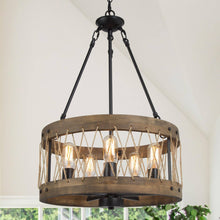 Eriogonum 5-Light Small Wood Chandelier