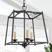 Cemithersia 3-Light Small Black Chandelier