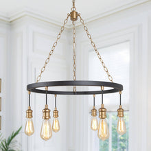 Alakenpa 6-Light Medium Black Chandelier