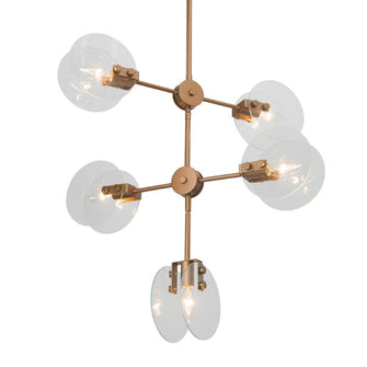 Pennieway 5-Light 22.5" Modern Gold Unique Chandelier