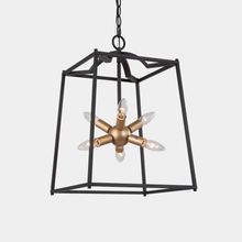 6-Light 14" Black Chandelier