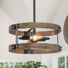 Stuyshg 2-Light Mini Wood Chandelier