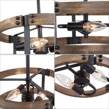 Stuyshg 2-Light Mini Wood Chandelier