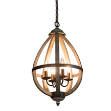 Heffelbower 4-Light Mini Wood Chandelier