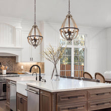 Heffelbower 4-Light Mini Wood Chandelier