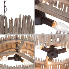 Agricsdle 3-Light Small Wood Chandelier