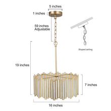 Hemaaolay 4-Light Small Gold Chandelier