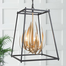 Volutaria 3-Light Small Black Chandelier