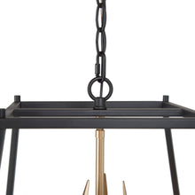 Volutaria 3-Light Small Black Chandelier