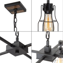 Picuka 4-Light Small Black Chandelier