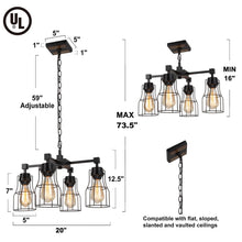 Picuka 4-Light Small Black Chandelier