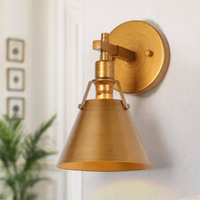 Ives 1-Light Modern Gold Cone Wall Sconces