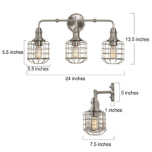 Tomatillo 3-Light Silver Vanity Light