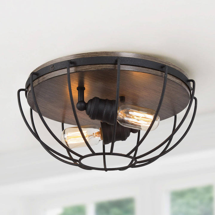 LNC Gulliver Farmhouse 1-Light Bronze Pendant – Rustic Industrial Island Light With Sensor 3 thumbnail image