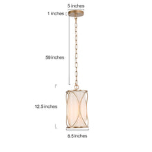 Galateia 1-Light Mini Gold Modern Pendant Light Fixtures