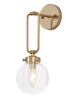 Unelefante 1-Light Modern Gold Globe Glass Armed Wall Sconces