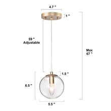 Tyrone 1-Light Mini Gold Modern Pendant Light Fixtures