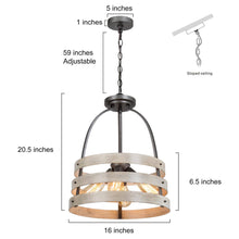 Agouti 4-Light Small Wood Chandelier