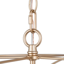 Unelefante 3-Light 13" Modern Minimalist Gold Chandelier, Cylinder