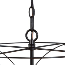 Halimeda 3-Light 13" Modern Minimalist Black Chandelier, Cylinder