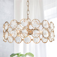 Janncrag 3-Light Small Gold Crystal Chandelier